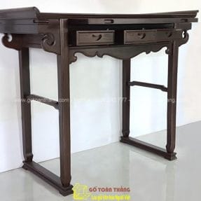 Bàn Thờ Gia Tiên gỗ Chiu Liu nách mây yếm vễnh BGT-02 3 ban tho chiu liu yem venh 1