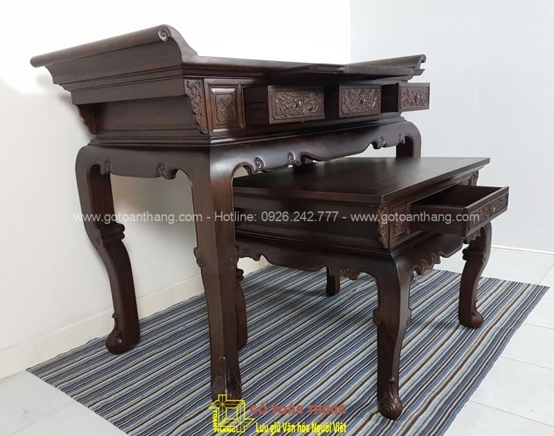 Bàn Thờ Gia Tiên gỗ Chiu Liu Cuốn thư 192 BGT-06 3 Bàn Thờ Gia Tiên gỗ Chiu Liu Cuốn thư 192 BGT-06 - Ảnh 3