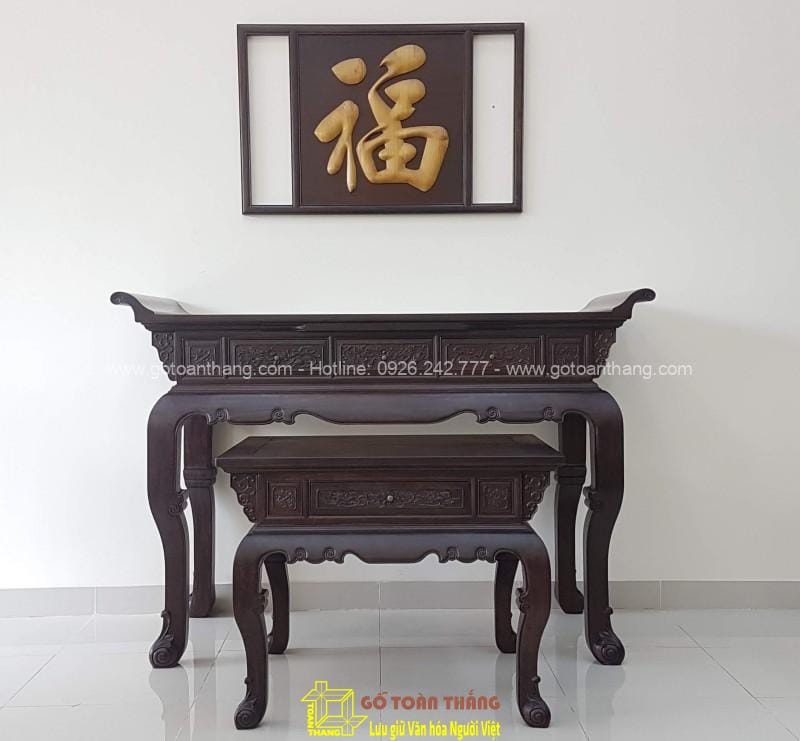 Bàn Thờ Gia Tiên gỗ Chiu Liu Cuốn thư 192 BGT-06 2 Bàn Thờ Gia Tiên gỗ Chiu Liu Cuốn thư 192 BGT-06 - Ảnh 2