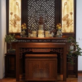 Bàn Thờ đứng hiện đại gỗ Chiu Liu BT-55