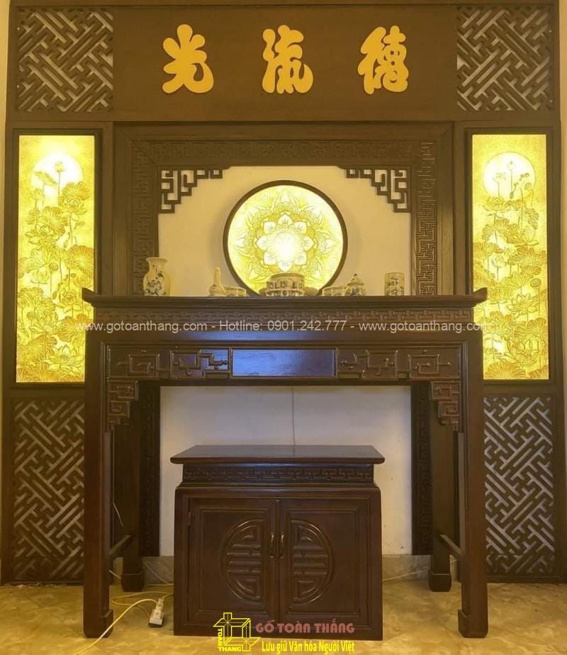 Bàn thờ huyện Nhà Bè, Bàn giao trong những ngày cận Tết 7 ban tho dung hien dai chiu liu 14