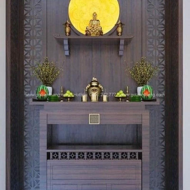 Bàn Thờ đứng hiện đại gỗ Chiu Liu BT-50