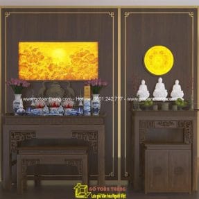 Bàn Thờ đứng hiện đại gỗ Chiu Liu BT-45