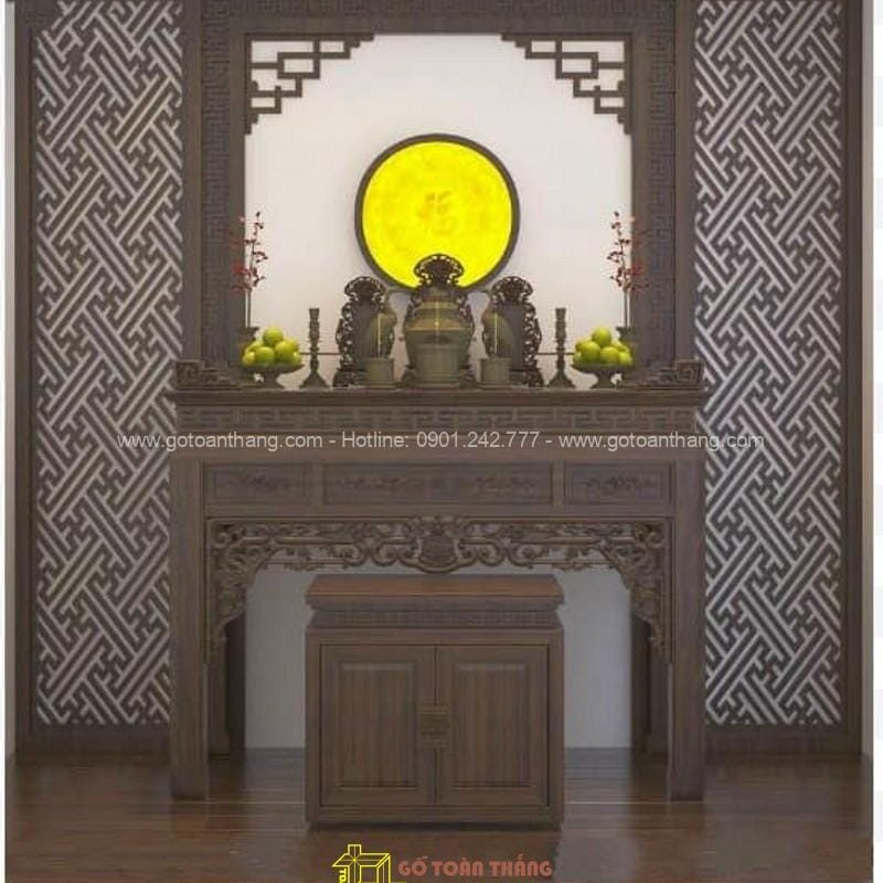 Bàn Thờ đứng hiện đại gỗ Chiu Liu BT-44