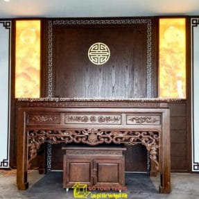 Bàn Thờ đứng hiện đại gỗ Gõ đỏ BT-11