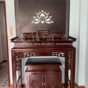 Bàn Thờ đứng hiện đại gỗ Gõ đỏ BT-12