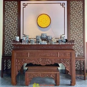 Bàn Thờ đứng hiện đại gỗ Gõ đỏ BT-19