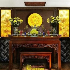 Bàn Thờ đứng hiện đại gỗ Gõ đỏ BT-03