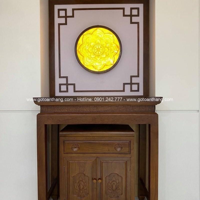 Bàn Thờ đứng hiện đại gỗ Gõ đỏ BT-22