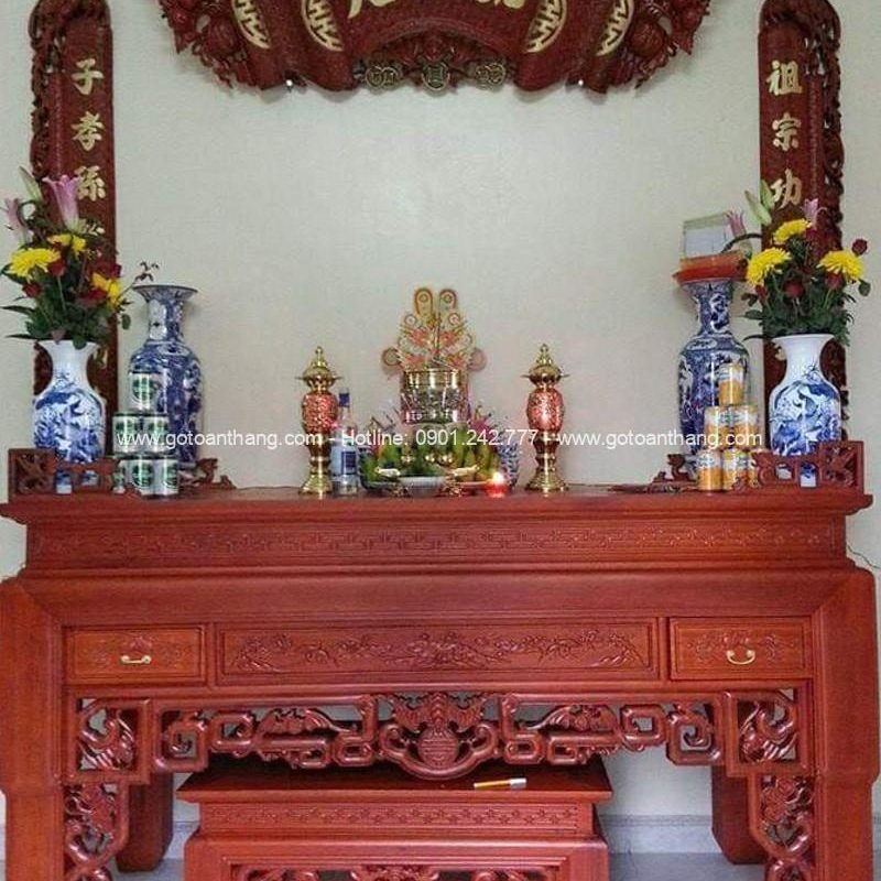 Bàn Thờ đứng hiện đại gỗ Gõ đỏ BT-27
