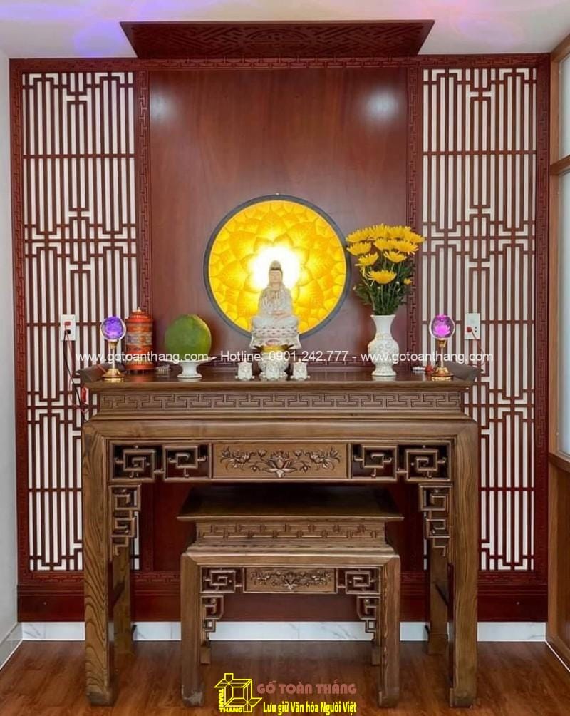 Bàn Thờ đứng hiện đại gỗ Gõ đỏ BT-30 1 Bàn Thờ đứng hiện đại gỗ Gõ đỏ BT-30