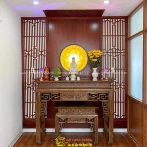 Bàn Thờ đứng hiện đại gỗ Gõ đỏ BT-36