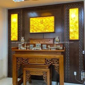 Bàn Thờ đứng hiện đại gỗ Gõ đỏ BT-41