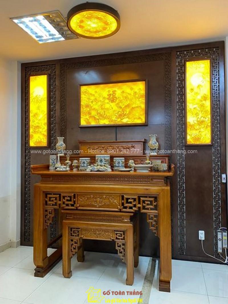 Bàn Thờ đứng hiện đại gỗ Gõ đỏ BT-41 1 Bàn Thờ đứng hiện đại gỗ Gõ đỏ BT-41