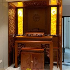 Bàn Thờ đứng hiện đại gỗ Gõ đỏ BT-10