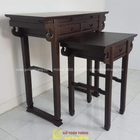 Bàn Thờ Gia Tiên gỗ Chiu Liu nách mây 126x106 BGT-04 3 ban tho nach may 126x126 go chiu liu
