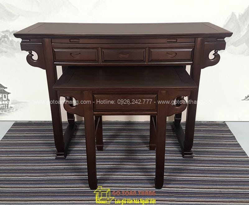 Bàn Thờ Gia Tiên gỗ Chiu Liu nách mây 154x106 BGT-03 1 Bàn Thờ Gia Tiên gỗ Chiu Liu nách mây 154x106 BGT-03