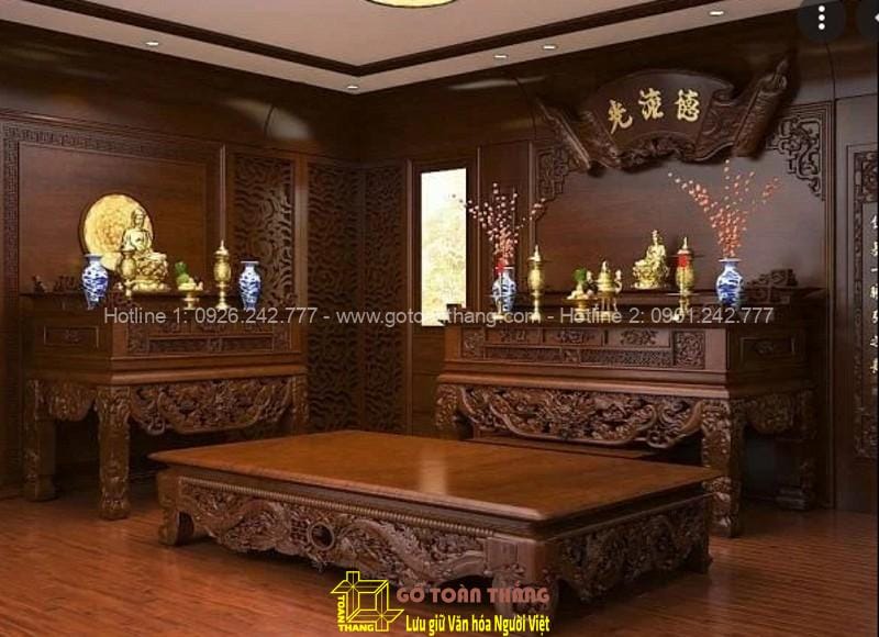 Bàn giao bàn thờ tủ thờ Bình Dương cho khách hàng 1 ban tho phat 5