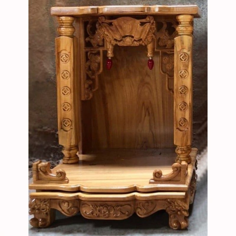 Bàn thờ Thần Tài gỗ Gõ đỏ BTT-11 1 Bàn thờ Thần Tài gỗ Gõ đỏ BTT-11