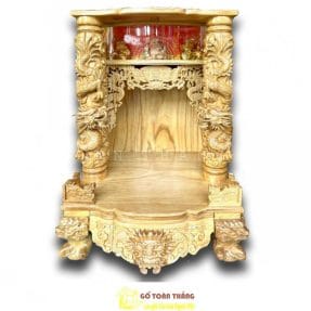 Bàn thờ Thần Tài gỗ Gõ đỏ BTT-05
