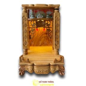 Bàn thờ Thần Tài gỗ Gõ đỏ BTT-12