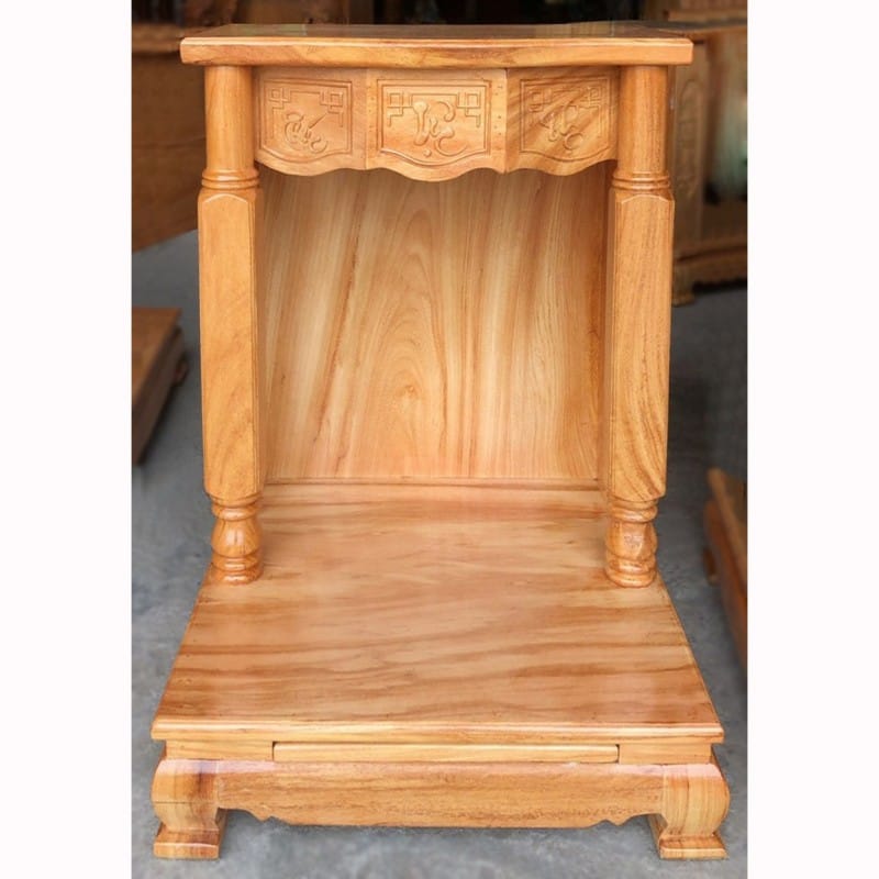 Bàn thờ Thần Tài gỗ Gõ đỏ BTT-06 1 Bàn thờ Thần Tài gỗ Gõ đỏ BTT-06