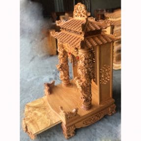 Bàn thờ Thần Tài gỗ Gõ đỏ BTT-07