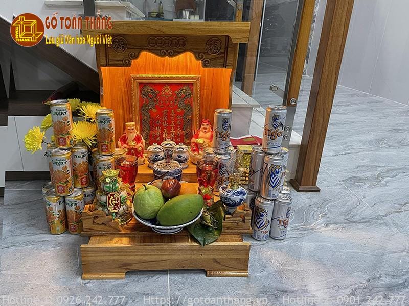 Bàn thờ Thần Tài ngày Tết đẹp - mẫu 11