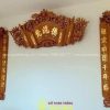 Bộ Hoành phi Câu đối Gỗ Gõ đỏ HPĐ-02