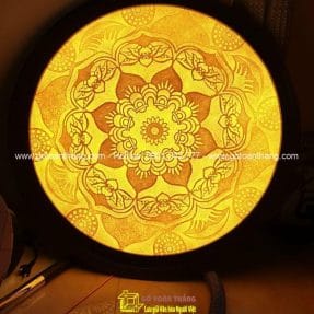 Tranh Trúc Chỉ họa tiết hoa văn TTC-01