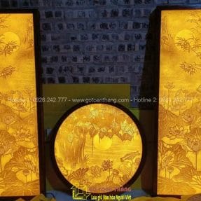 Tranh Trúc Chỉ cảnh Sen TTC-13