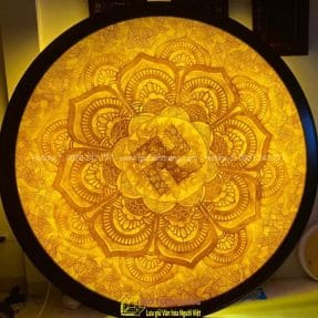 Tranh Trúc Chỉ hào quang chữ Vạn TTC-16