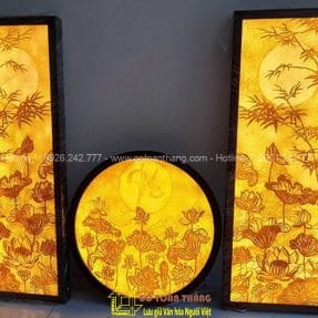 Tranh Trúc Chỉ đầm Sen TTC-17