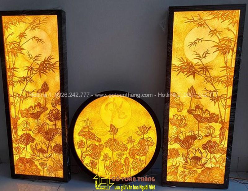 Tranh Trúc Chỉ đầm Sen TTC-17 1 Tranh Trúc Chỉ đầm Sen TTC-17