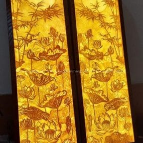 Tranh Trúc Chỉ đầm Sen TTC-18