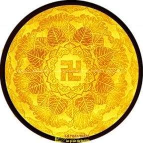 Tranh Trúc Chỉ hoa văn chữ Vạn TTC-02