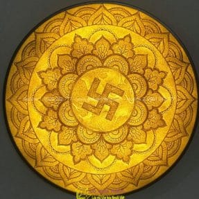 Tranh Trúc Chỉ hoa văn chữ Vạn TTC-03