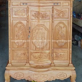 Tủ thờ gỗ Gõ đỏ TTH-04