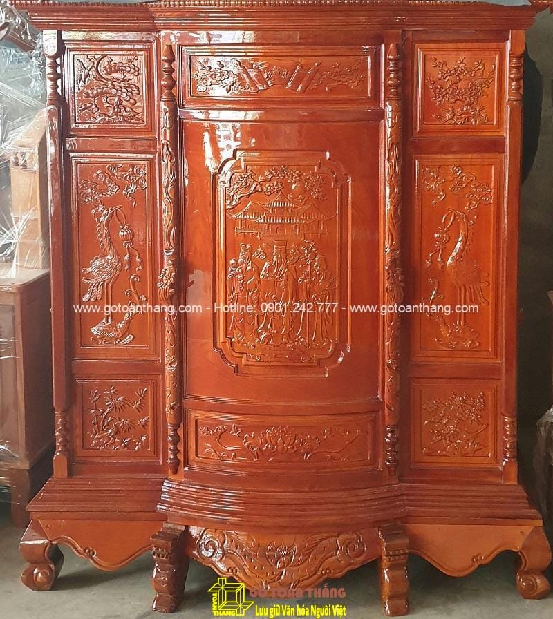 Tủ thờ gỗ Gõ đỏ TTH-10 1 Tủ thờ gỗ Gõ đỏ TTH-10