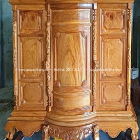 Tủ thờ gỗ Gõ đỏ Cẩn Ốc TTH-07