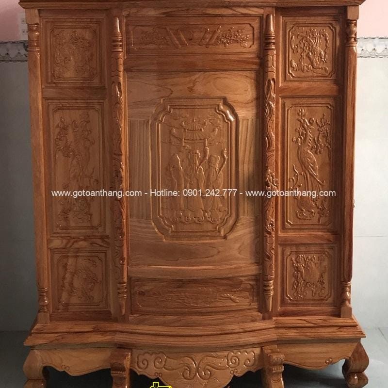 Tủ thờ gỗ Gõ đỏ TTH-08