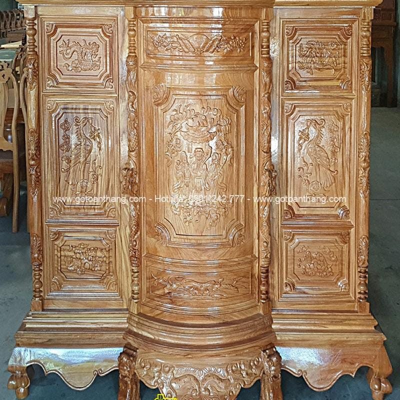 Tủ thờ gỗ Gõ đỏ TTH-11