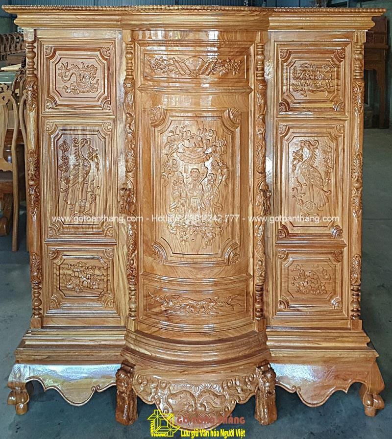 Tủ thờ gỗ Gõ đỏ TTH-11 1 Tủ thờ gỗ Gõ đỏ TTH-11