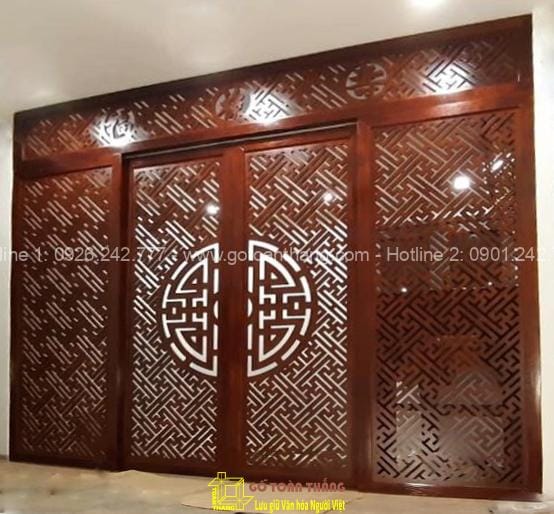 Vách ngăn CNC phòng thờ chữ Vạn VNT-07 1 Vách ngăn CNC phòng thờ chữ Vạn VNT-07