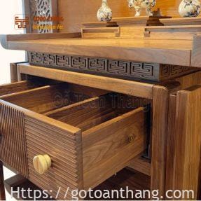 Bàn Thờ Gia Tiên gỗ Óc Chó BGT-OC02 5 ban thp go oc cho 1