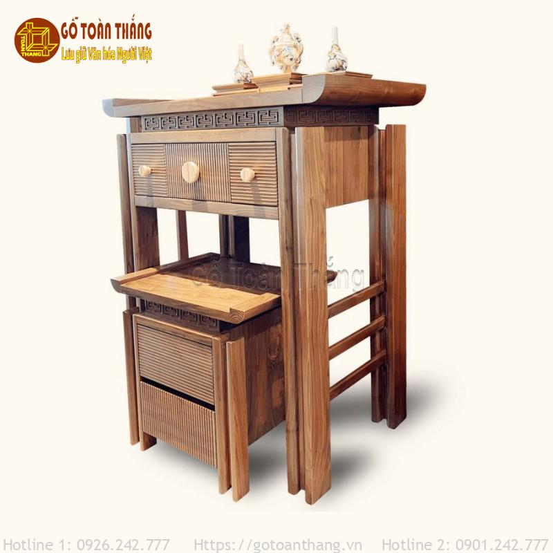 Bàn Thờ Gia Tiên gỗ Óc Chó BGT-OC02 1 Bàn Thờ Gia Tiên gỗ Óc Chó BGT-OC02