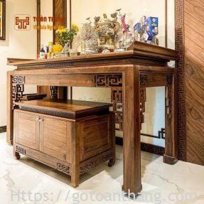 Bàn Thờ Gia Tiên gỗ Óc Chó BTO-01