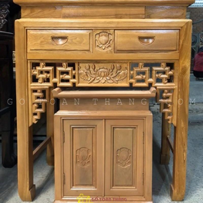 Bàn Thờ đứng hiện đại gỗ Sồi BTS-01
