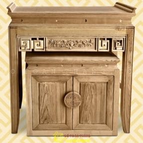 Bàn Thờ đứng hiện đại gỗ Sồi BTS-12