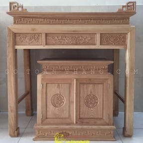 Bàn Thờ đứng hiện đại gỗ Sồi BTS-14